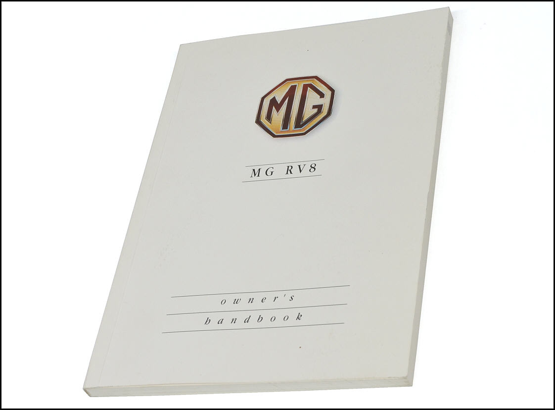 MG RV8 Owner's Handbook
