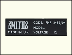 Aufkleber SMITHS für Heizungskasten