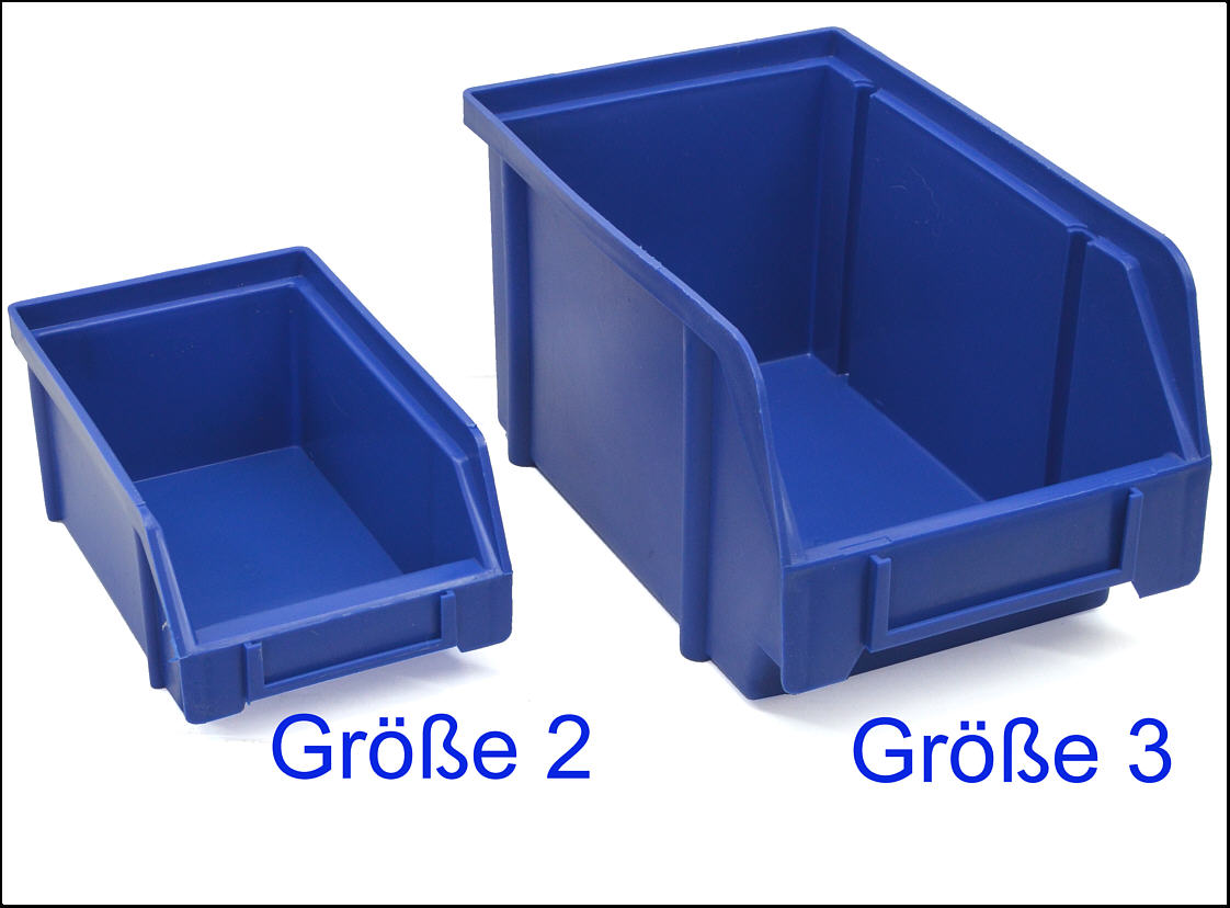 blaue Stapelbox Größe 2