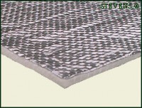 HITZESCHILD: Glasfaser mit Aluminiumfolie, 3mm. 50x80cm
