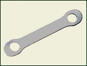 SICHERUNGSBLECH für Bremssattel