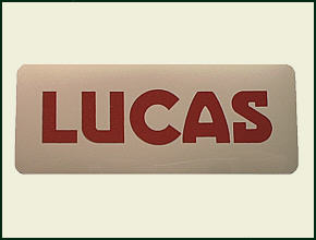 Batterie-Aufkleber LUCAS