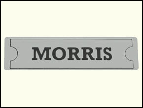 AUFKLEBER "MORRIS" für Ventildeckel