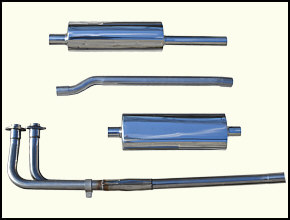 EDELSTAHL-AUSPUFF MGB Chrommodell