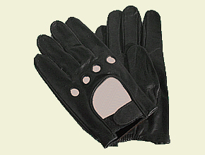 FAHRERHANDSCHUHE aus schwarzem Nappaleder